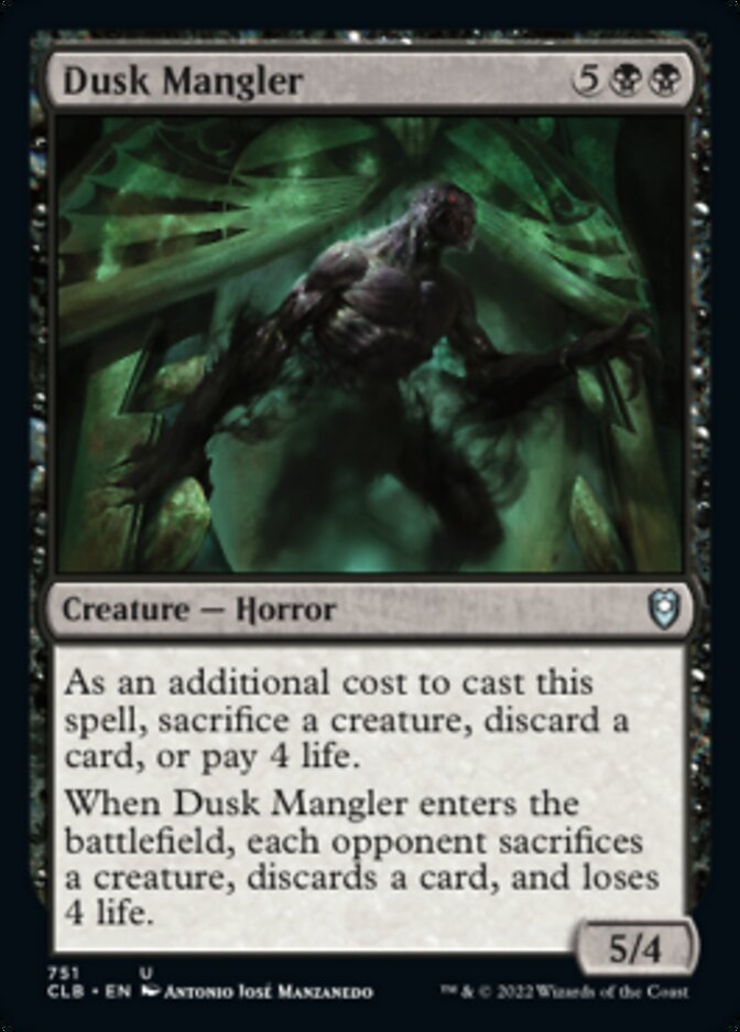 Dusk Mangler [Commander Legends: Battle for Baldur's Gate] | North Game Den