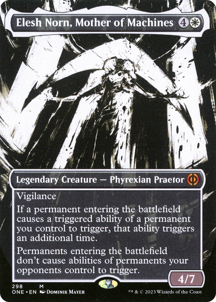 Elesh Norn, Mother of Machines (Borderless Ichor) [Phyrexia: All Will Be One] | North Game Den