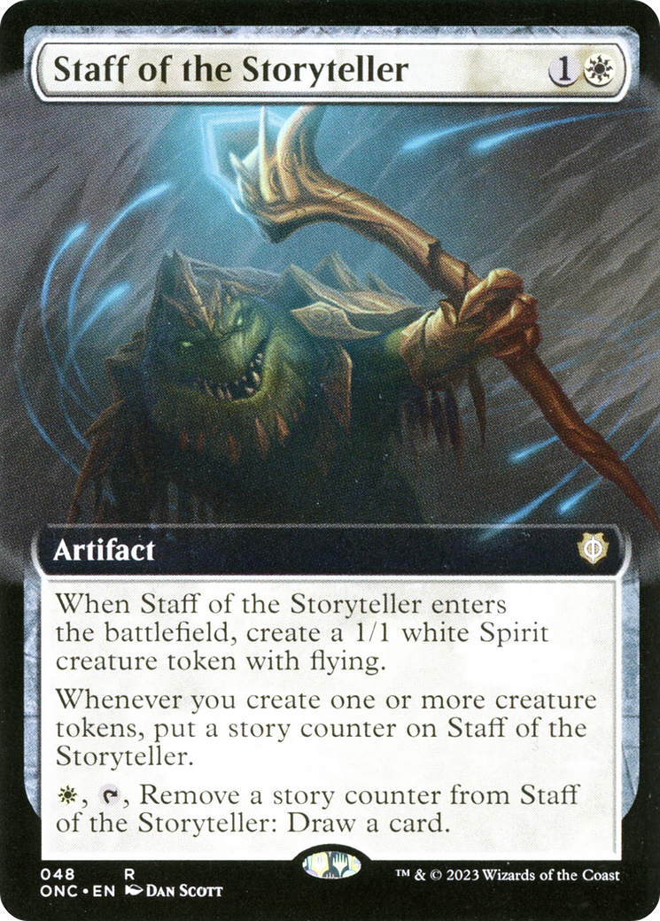 Staff of the Storyteller (Extended Art) [Phyrexia: All Will Be One Commander] | North Game Den