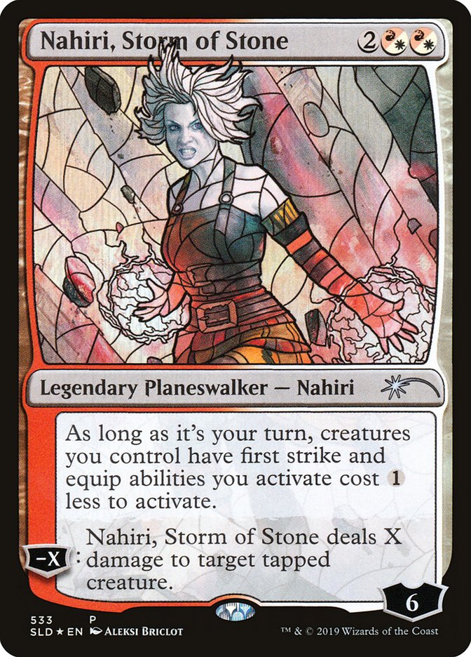 Nahiri, Storm of Stone (Stained Glass) [Secret Lair Drop Promos] | North Game Den