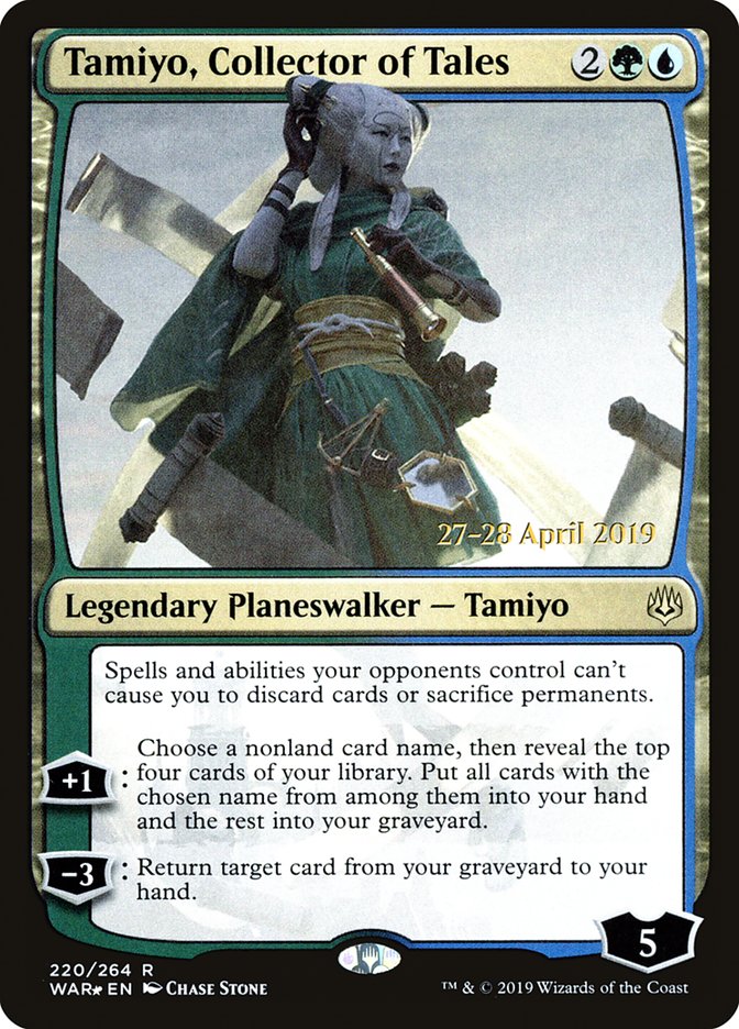 Tamiyo, Collector of Tales  [War of the Spark Prerelease Promos] | North Game Den