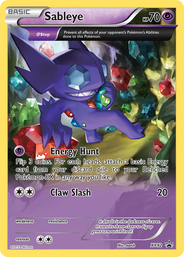 Sableye (XY92) [XY: Black Star Promos] | North Game Den