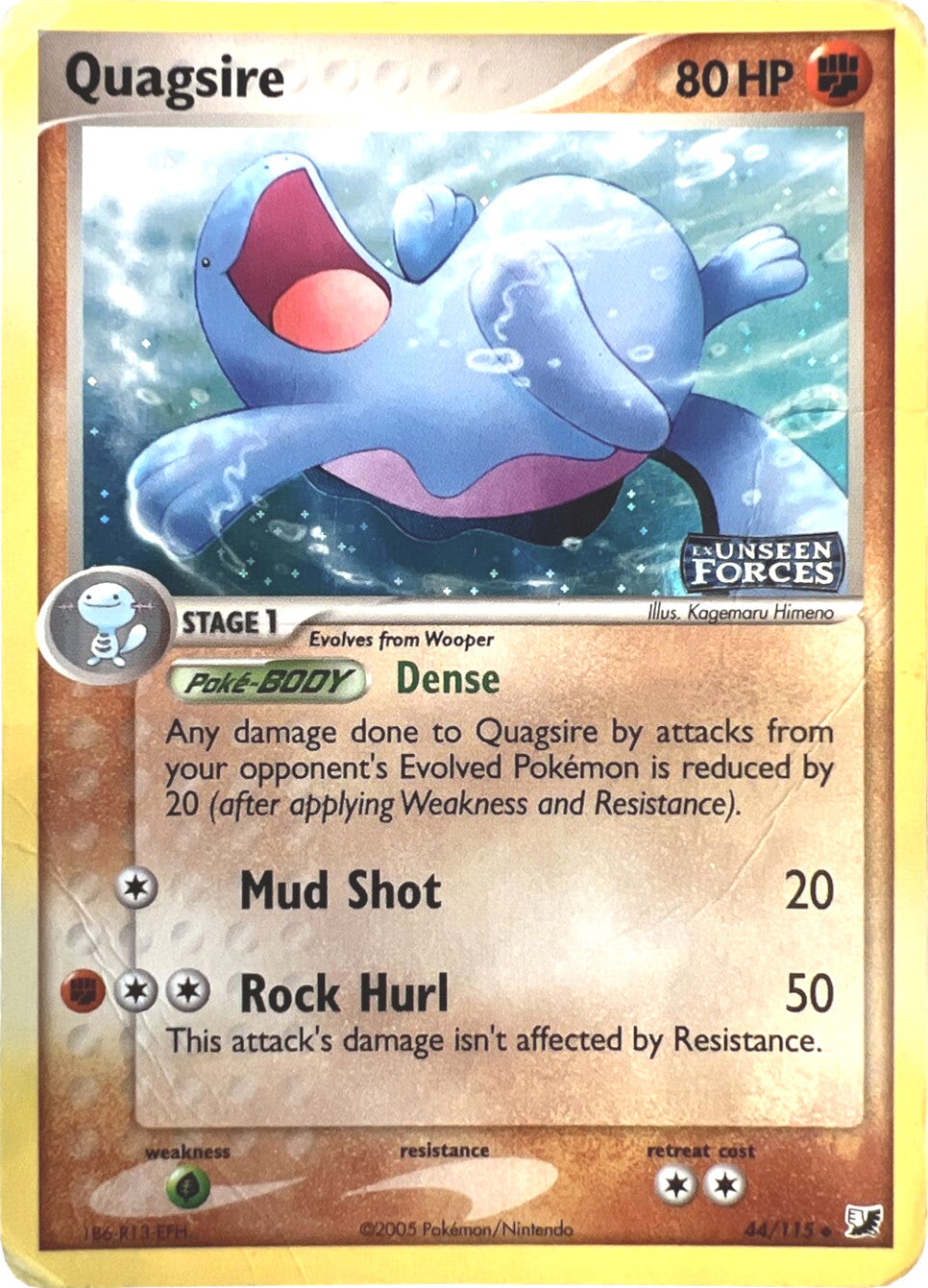 Quagsire (44/115) (Stamped) [EX: Unseen Forces] | North Game Den