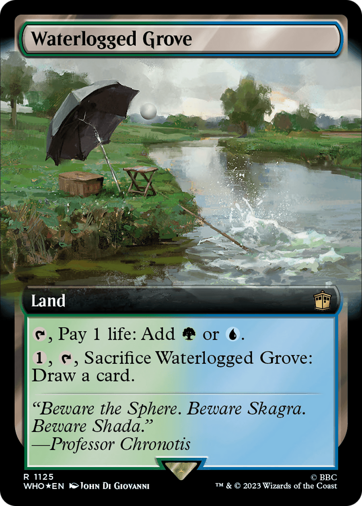 Waterlogged Grove (Extended Art) (Surge Foil) [Doctor Who] | North Game Den