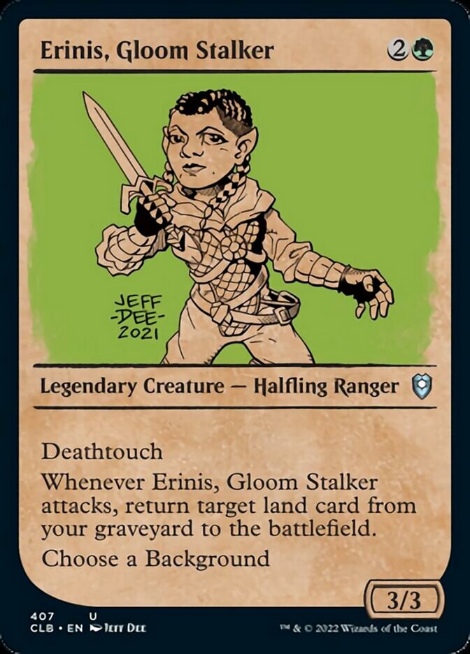 Erinis, Gloom Stalker (Showcase) [Commander Legends: Battle for Baldur's Gate] | North Game Den