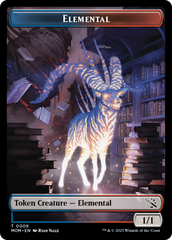 Elemental (9) // Teferi's Talent Emblem Double-Sided Token [March of the Machine Tokens] | North Game Den