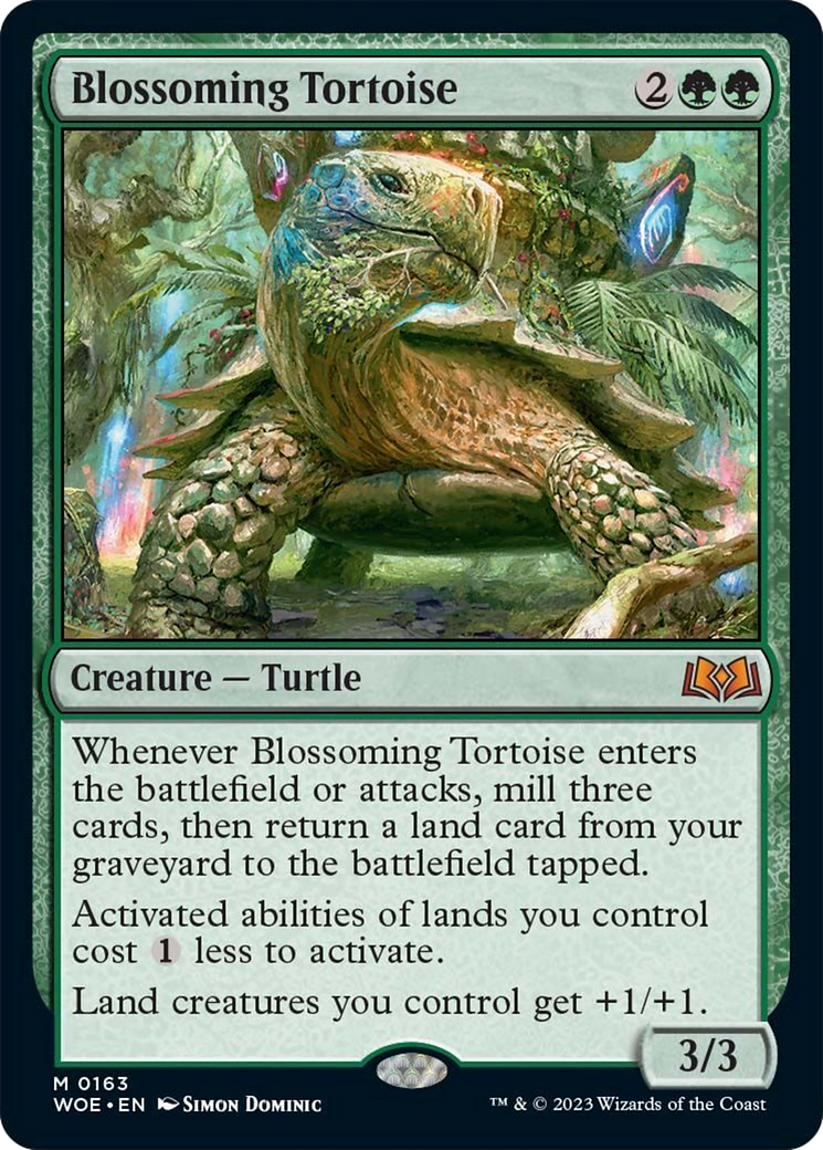 Blossoming Tortoise [Wilds of Eldraine] | North Game Den