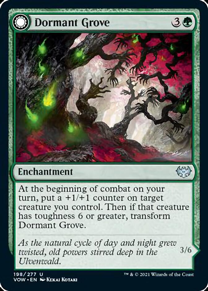 Dormant Grove // Gnarled Grovestrider [Innistrad: Crimson Vow] | North Game Den