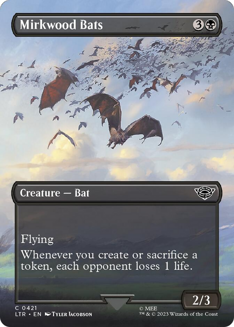 Mirkwood Bats (Borderless Alternate Art) [The Lord of the Rings: Tales of Middle-Earth] | North Game Den