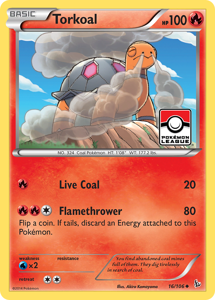 Torkoal (16/106) [XY: Flashfire] | North Game Den