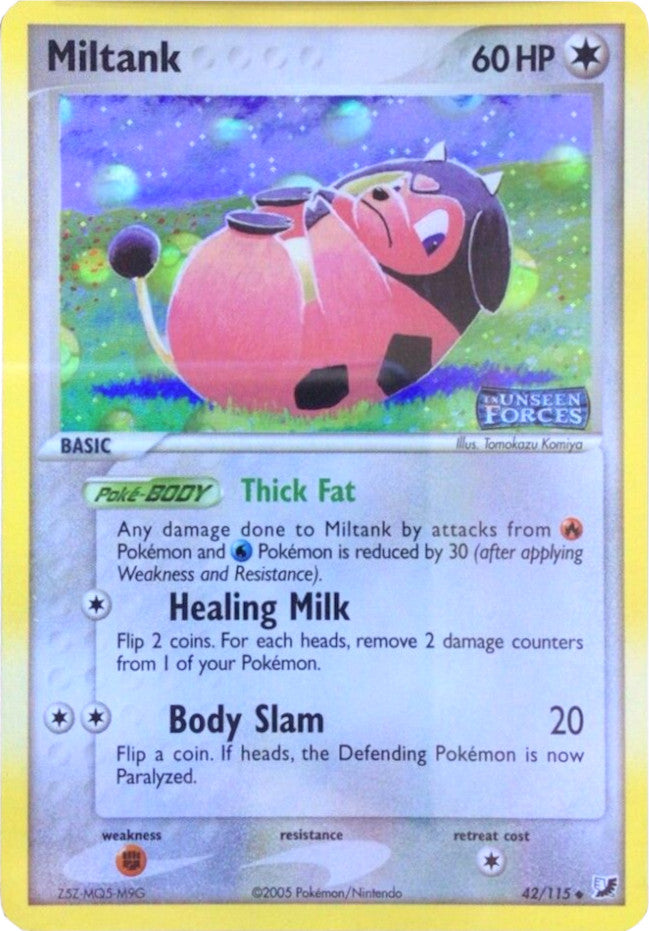 Miltank (42/115) (Stamped) [EX: Unseen Forces] | North Game Den