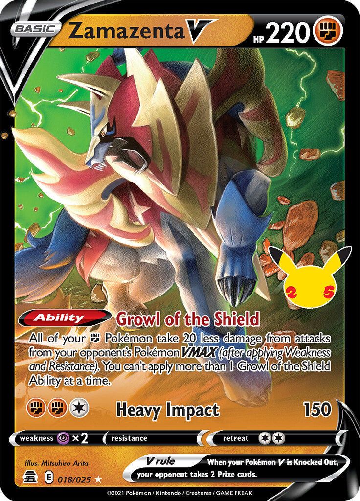 Zamazenta V (018/025) [Celebrations: 25th Anniversary] | North Game Den