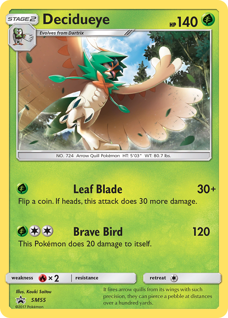 Decidueye (SM55) [Sun & Moon: Black Star Promos] | North Game Den