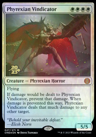 Phyrexian Vindicator [Phyrexia: All Will Be One Prerelease Promos] | North Game Den