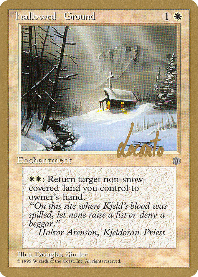 Hallowed Ground (Michael Loconto) [Pro Tour Collector Set] | North Game Den