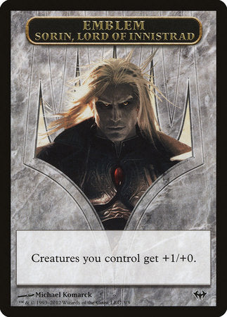 Emblem - Sorin, Lord of Innistrad [Dark Ascension Tokens] | North Game Den