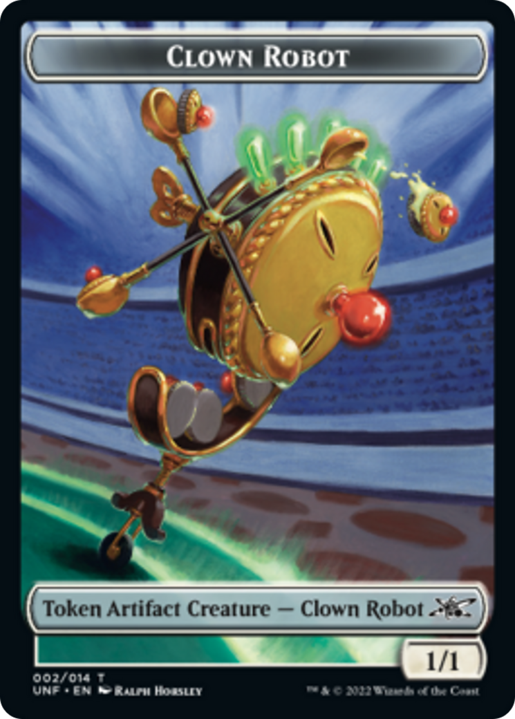 Clown Robot (002) // Storm Crow Double-sided Token [Unfinity Tokens] | North Game Den