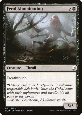 Feral Abomination [Dominaria] | North Game Den