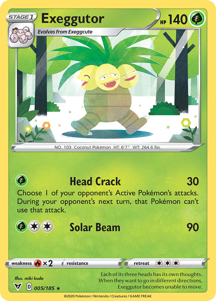 Exeggutor (005/185) [Sword & Shield: Vivid Voltage] | North Game Den