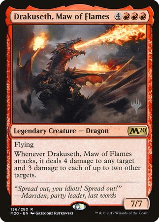 Drakuseth, Maw of Flames [Core Set 2020 Promos] | North Game Den