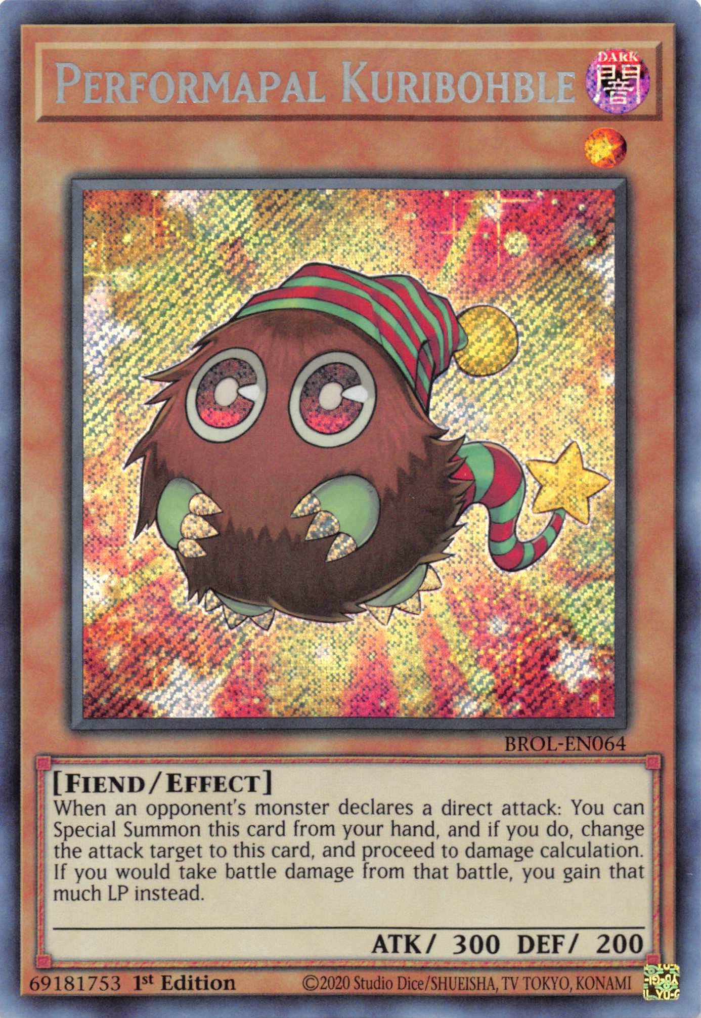 Performapal Kuribohble [BROL-EN064] Secret Rare | North Game Den