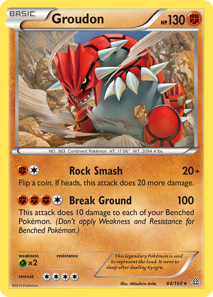 Groudon (84/160) [XY: Primal Clash] | North Game Den