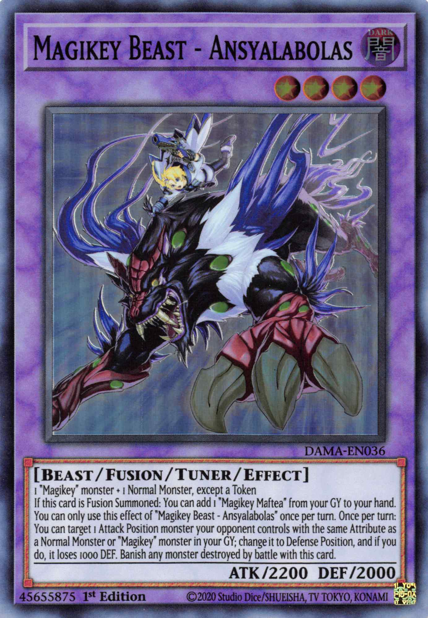 Magikey Beast - Ansyalabolas [DAMA-EN036] Super Rare | North Game Den