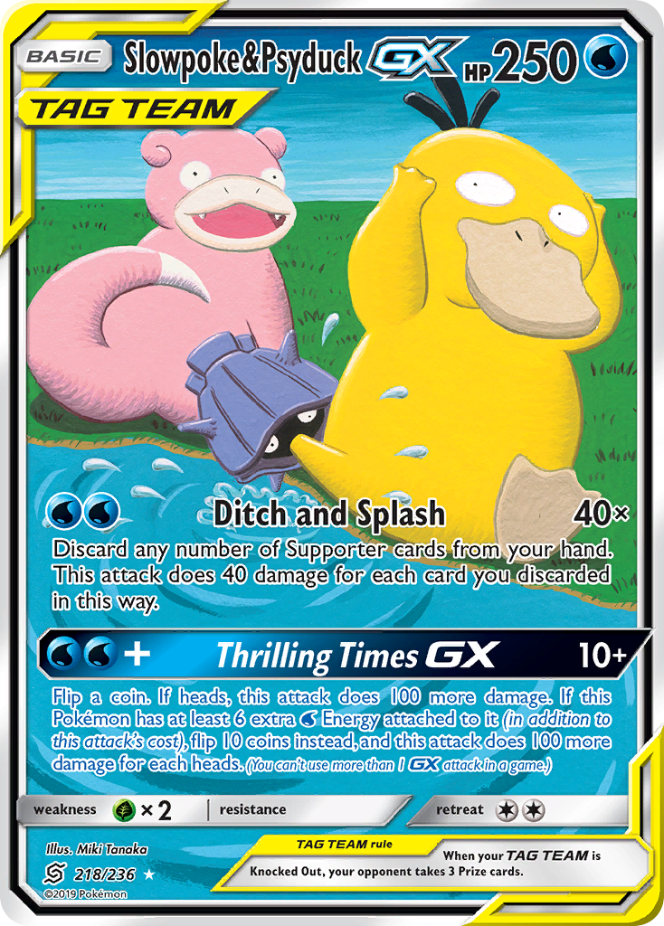 Slowpoke & Psyduck GX (218/236) [Sun & Moon: Unified Minds] | North Game Den