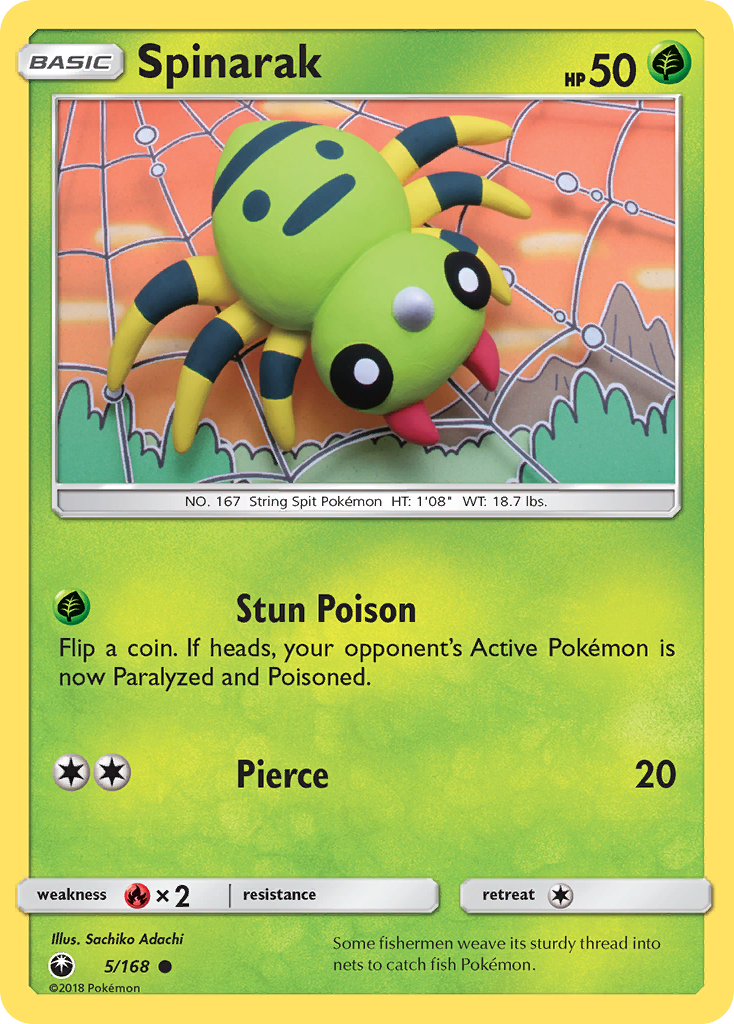 Spinarak (5/168) [Sun & Moon: Celestial Storm] | North Game Den