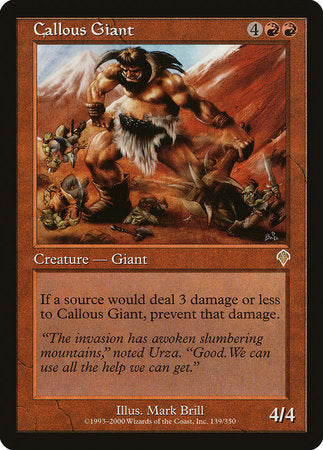 Callous Giant [Invasion] | North Game Den