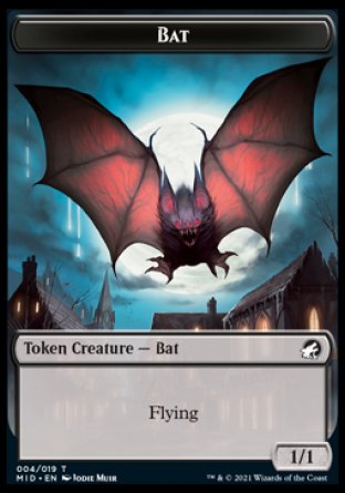 Bat Token [Innistrad: Midnight Hunt Tokens] | North Game Den