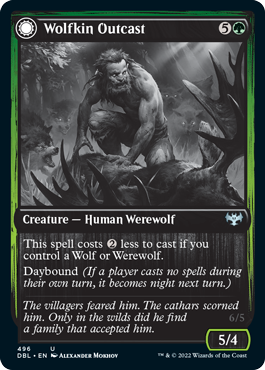 Wolfkin Outcast // Wedding Crasher [Innistrad: Double Feature] | North Game Den