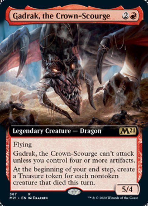 Gadrak, the Crown-Scourge (Extended Art) [Core Set 2021] | North Game Den