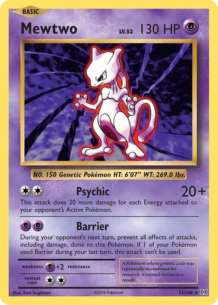 Mewtwo (51/108) (Theme Deck Exclusive) [XY: Evolutions] | North Game Den