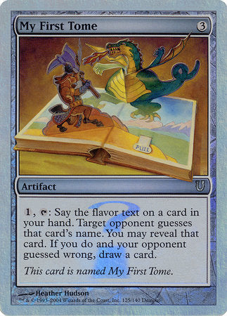 My First Tome (Alternate Foil) [Unhinged] | North Game Den