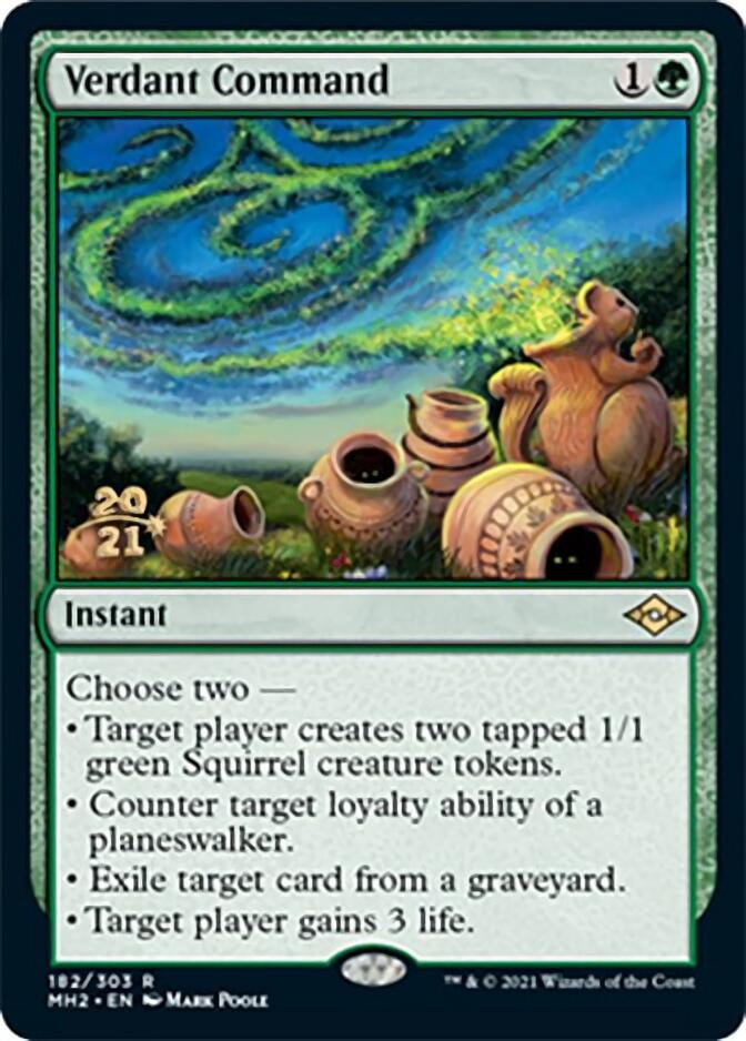 Verdant Command [Modern Horizons 2 Prerelease Promos] | North Game Den