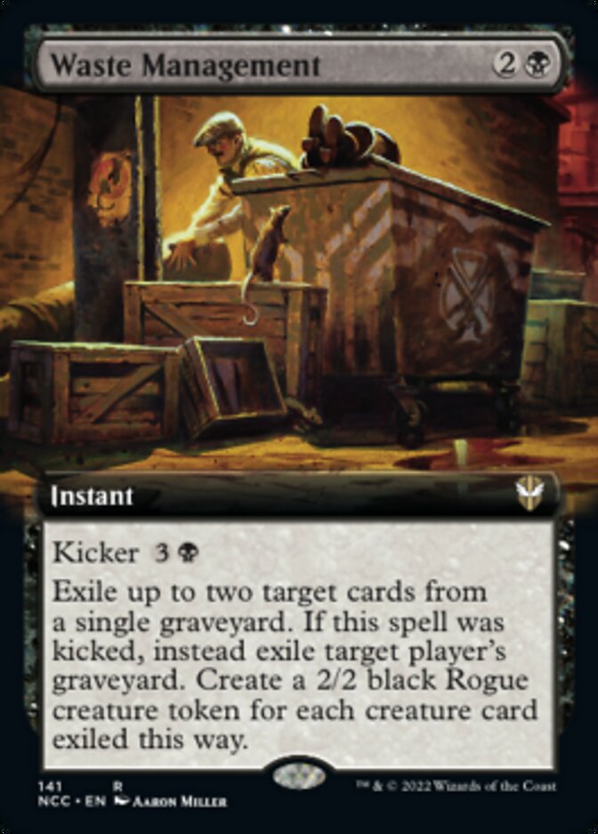 Waste Management (Extended Art) [Streets of New Capenna Commander] | North Game Den