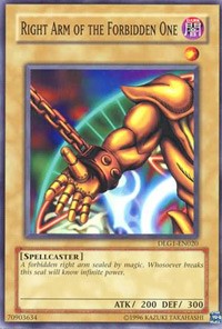 Right Arm of the Forbidden One [DLG1-EN020] Common | North Game Den