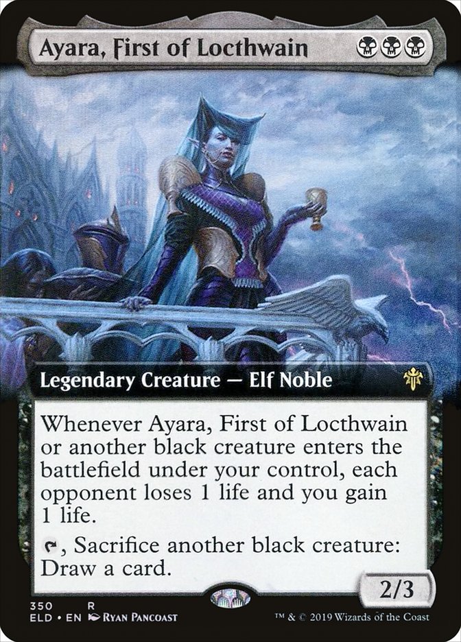 Ayara, First of Locthwain (Extended Art) [Throne of Eldraine] | North Game Den