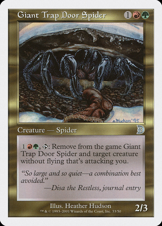 Giant Trap Door Spider [Deckmasters] | North Game Den