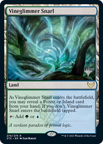 Vineglimmer Snarl (Promo Pack) [Strixhaven: School of Mages Promos] | North Game Den