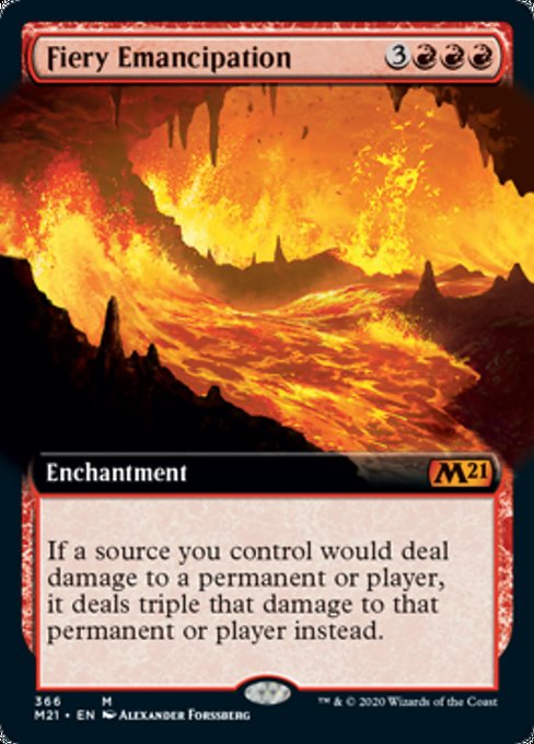 Fiery Emancipation (Extended Art) [Core Set 2021] | North Game Den