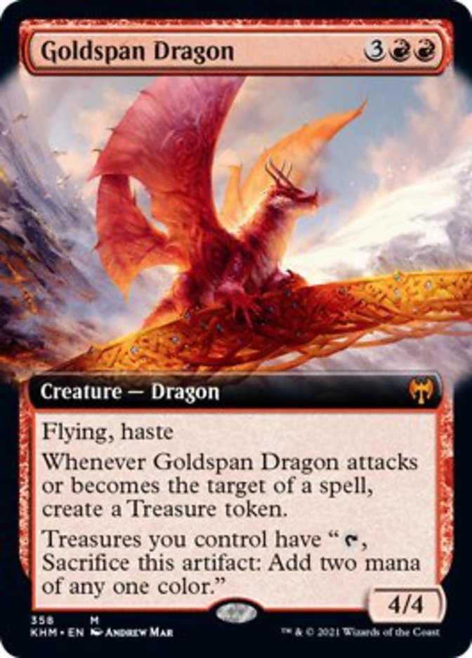 Goldspan Dragon (Extended Art) [Kaldheim] | North Game Den
