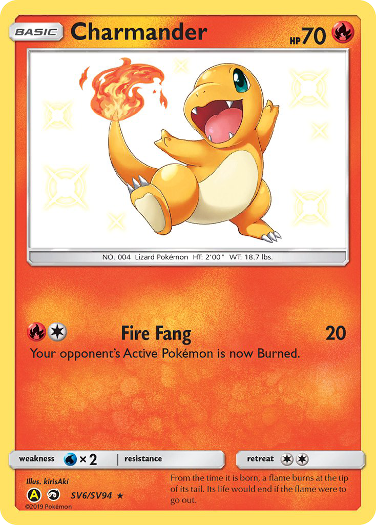 Charmander (SV6/SV94) [Sun & Moon: Hidden Fates - Shiny Vault] | North Game Den