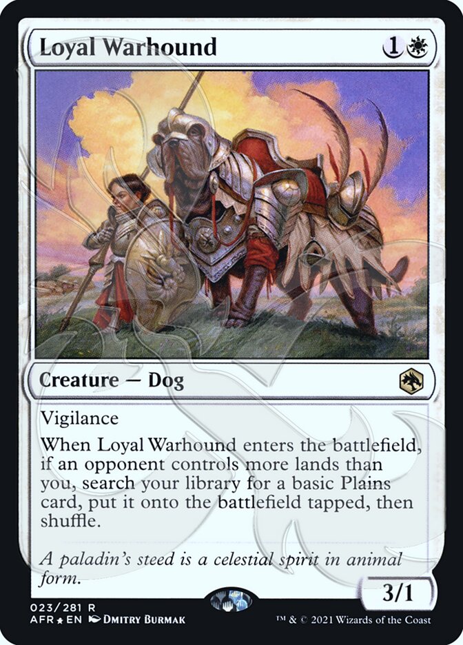 Loyal Warhound (Ampersand Promo) [Dungeons & Dragons: Adventures in the Forgotten Realms Promos] | North Game Den