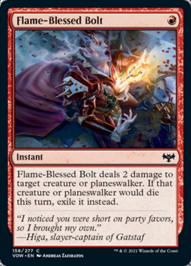 Flame-Blessed Bolt [Innistrad: Crimson Vow] | North Game Den
