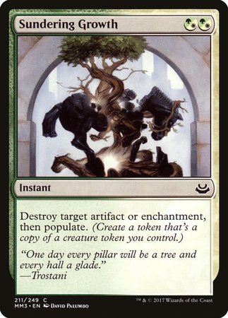 Sundering Growth [Modern Masters 2017] | North Game Den