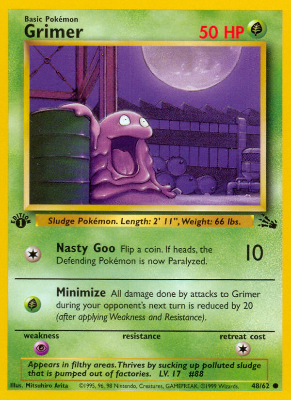 Grimer (48/62) [Fossil 1st Edition] | North Game Den