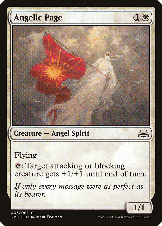 Angelic Page (Divine vs. Demonic) [Duel Decks Anthology] | North Game Den