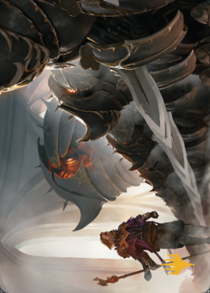 Mass Production Art Card (Gold-Stamped Planeswalker Symbol) [The Brothers' War Art Series] | North Game Den